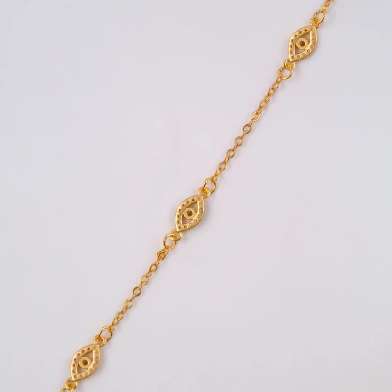 سوار ذهبي كامل الماس عين الشر سحر محظوظ الأوروبية والأمريكية المتخصصة الخفيفة الفاخرة اليومية تنوعا التبعي