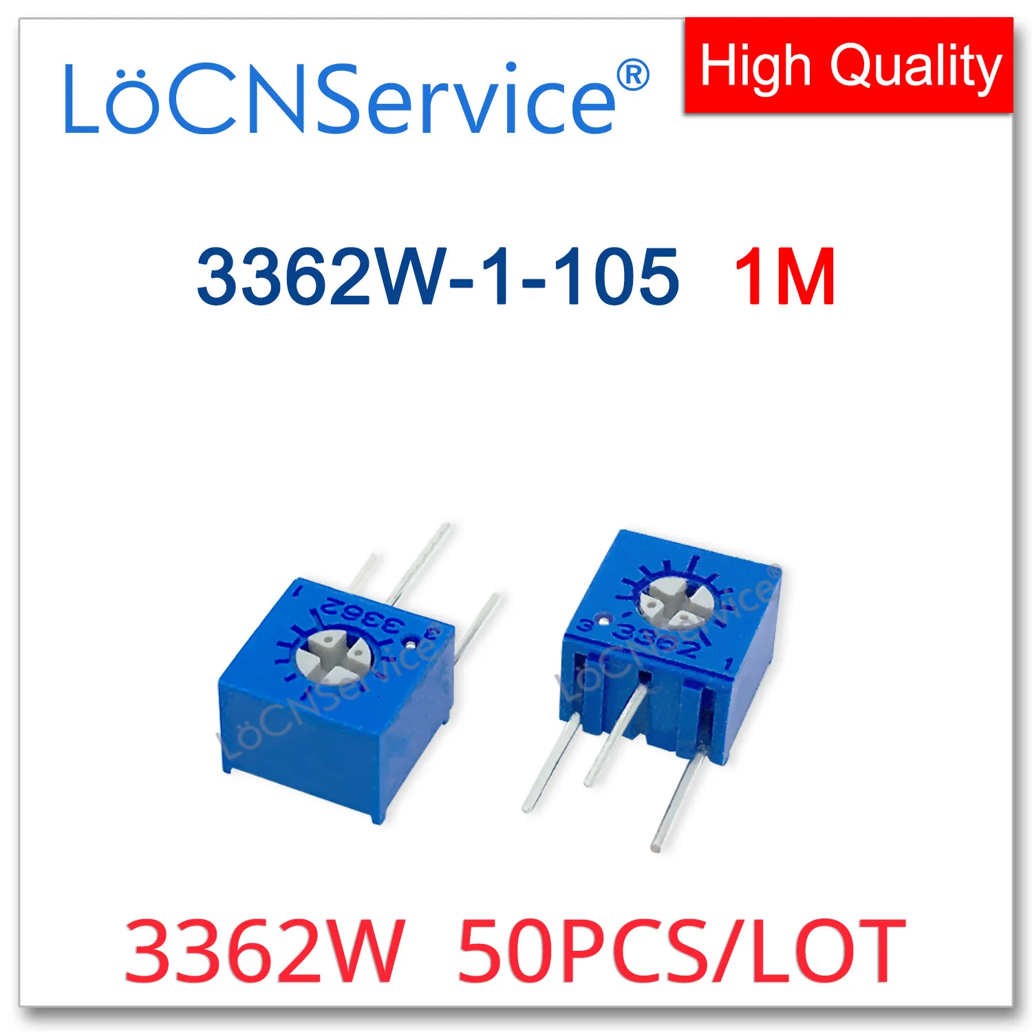 LoCNService 3362 واط 50 قطعة 1 متر 105 مقياس جهد التشذيب صنع في الصين جودة عالية 3362 واط-1-105 105