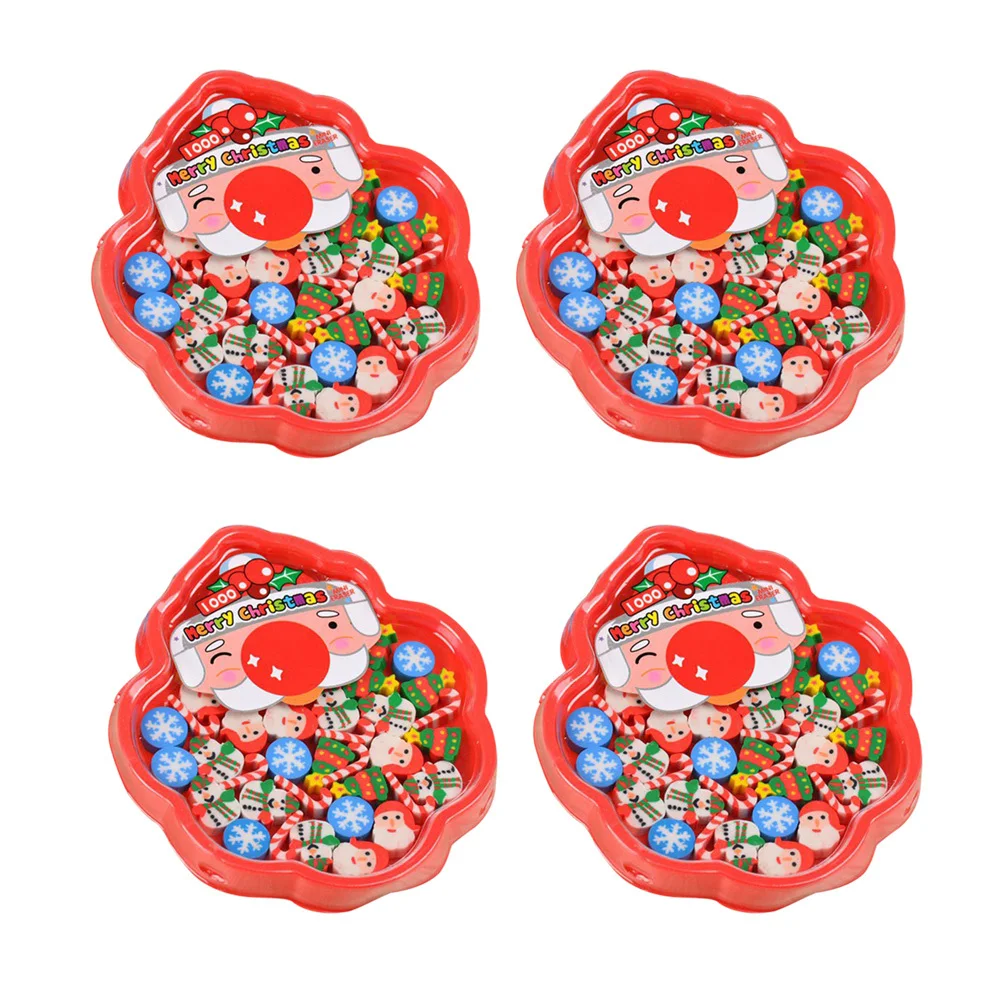 محايات سانتا عيد الميلاد شكل جميل ألوان زاهية اللوازم المدرسية هدايا الحفلات للطلاب البالغين