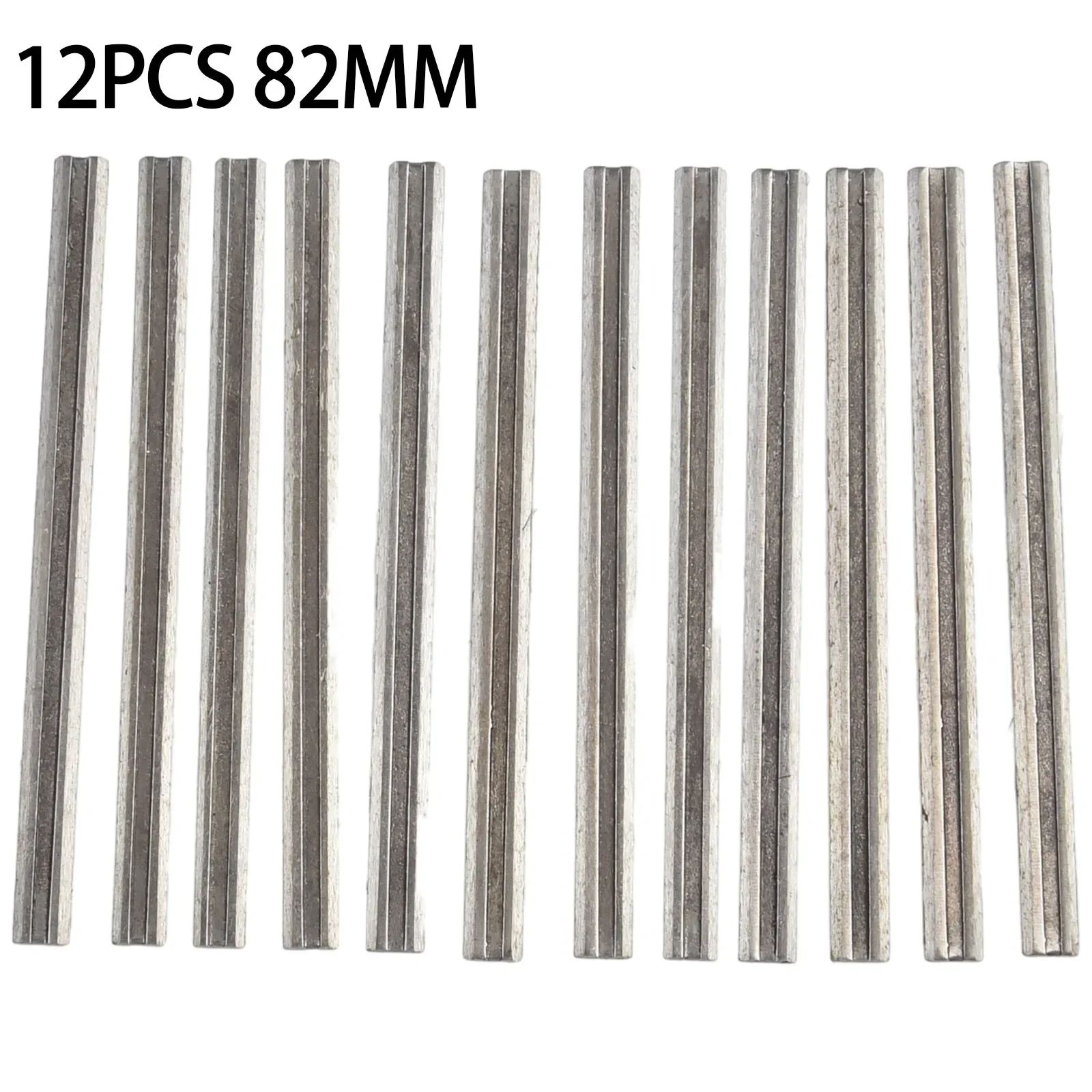 12pcs 82mm Reversible Electric Planer Blades Boxed For MKT Carbon Steel Woodworking Planer Blade Woodworking Machinery CNC Tools