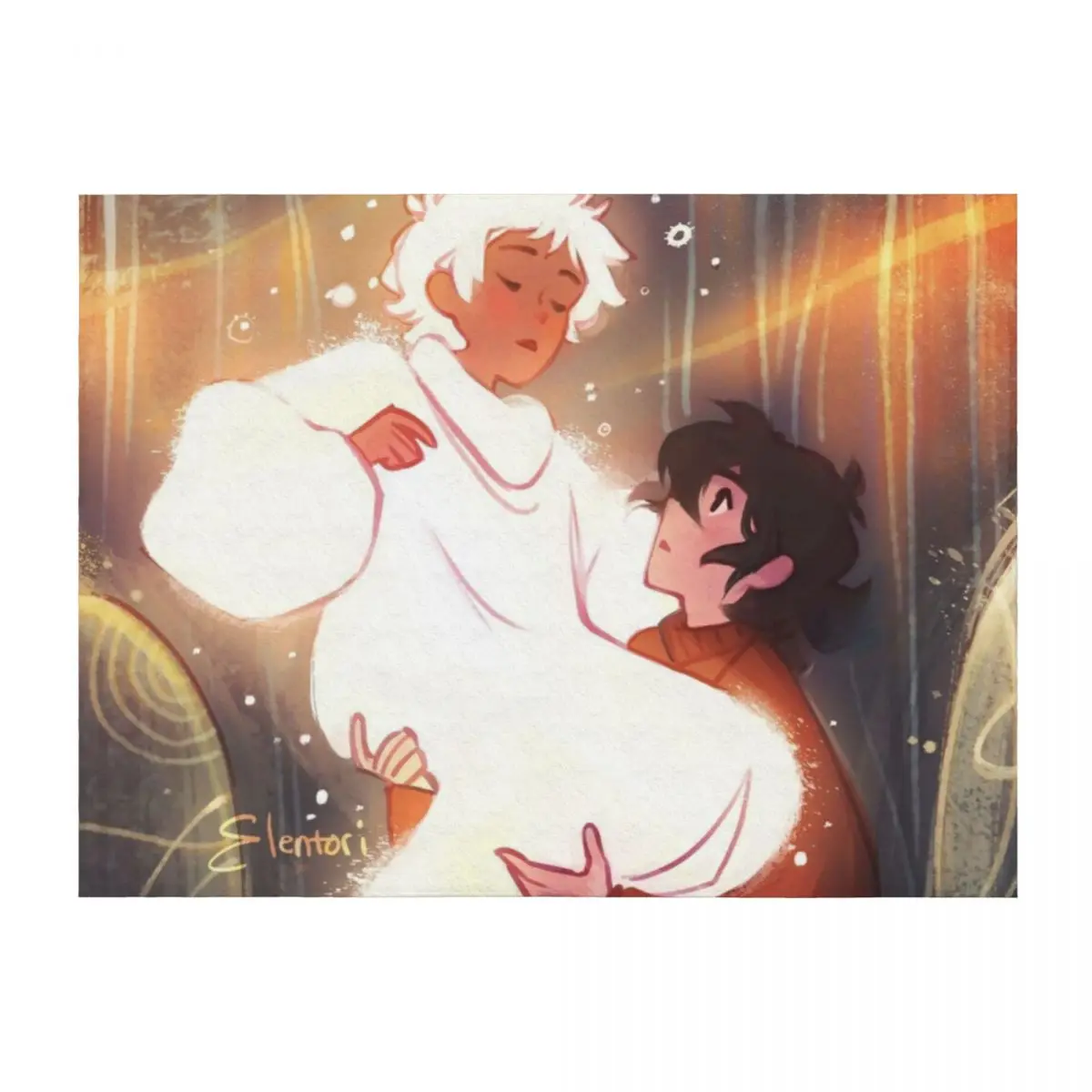 

Song of the Sea Throw Blanket Bed covers Flannel Bed linens Hairy Blankets