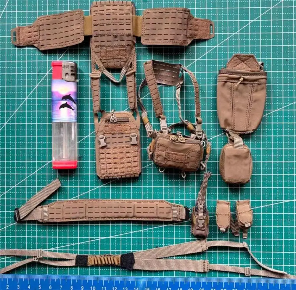 

1/6 Easy&Simple ES 26060RB Мужская фигурка SSO Operation Unit: Модель с нагрудным жилетом, сумкой и поясным ремнем для 12-дюймовых экшн-фигурок