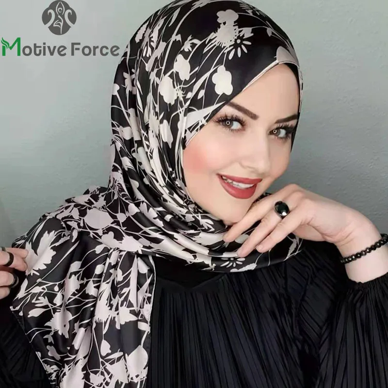 Musulmano nero seta moda Abaya Hijab Jersey sciarpa Abaya vestito per le donne turbanti istantaneo Ndercap islamico Modal Hijab Head Wrap