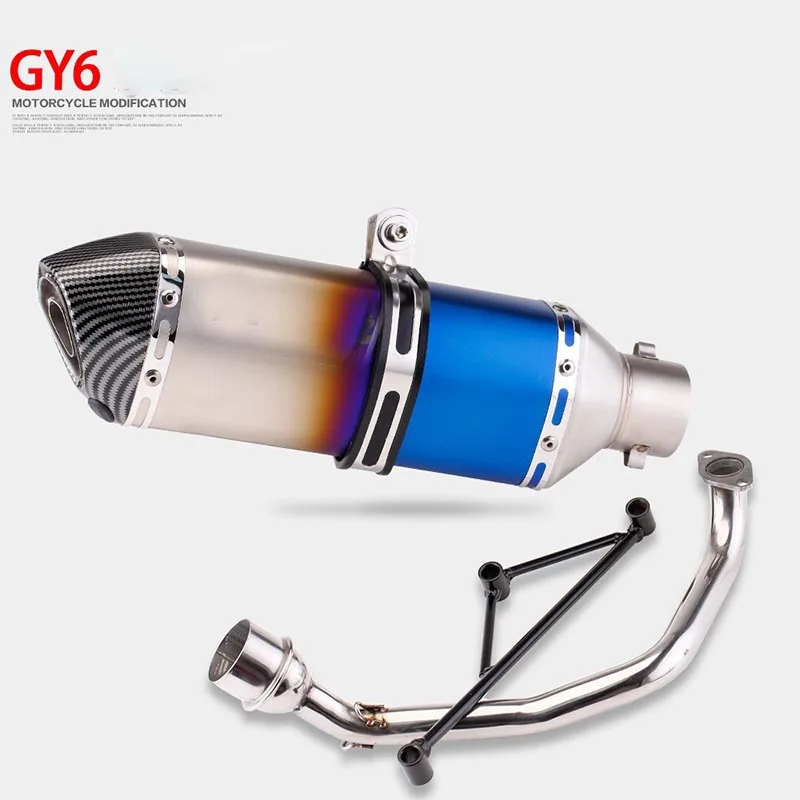Motorcycle Exhaust Muffler For Yamaha Motorcycle GY6 High - Efficiency Motorcycle Exhaust Suitable Front Exhaust Pipe