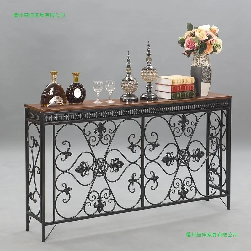 d9European style door entry living room entrance table American style counter wall side cabinet wrought iron radiator