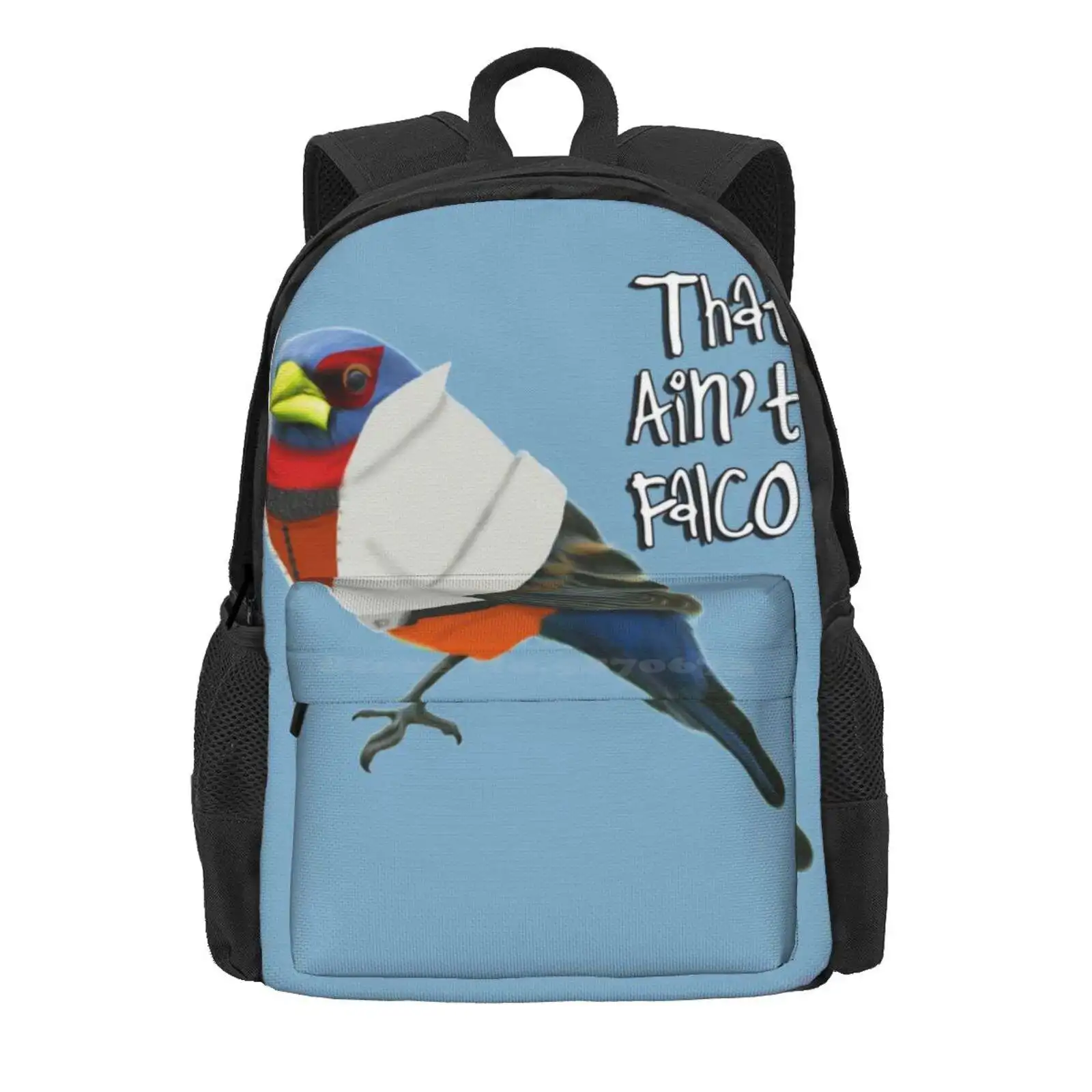 That Ain'T Falco Hot Sale Schoolbag Backpack Fashion Bags Super Smash Bros Melee Star Fox Falco Lombardi Ssbm