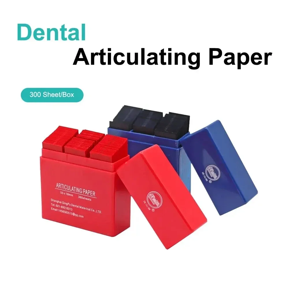 Denspay 300 Sheets Dental Articulating Paper Dentista Double-Sided Bite Strips Oral Dentist Teeth Care Whitening Material Tool