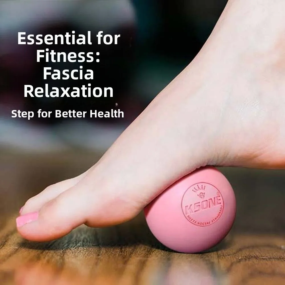 Silicone Fascia Massage Ball Portable Release Tool Plantar Exerciser Sphere Solid Color Creative Muscle Relaxation Ball