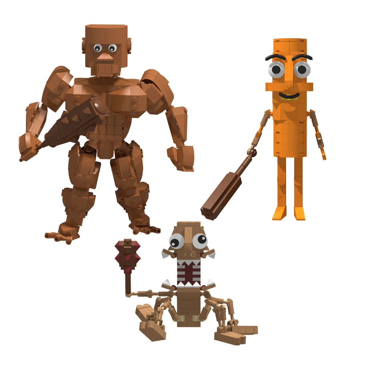 

Tung Tung Tung Sahur креативные кирпичи итальянский Brainrot MOC строительные наборы игрушки для детей подарки