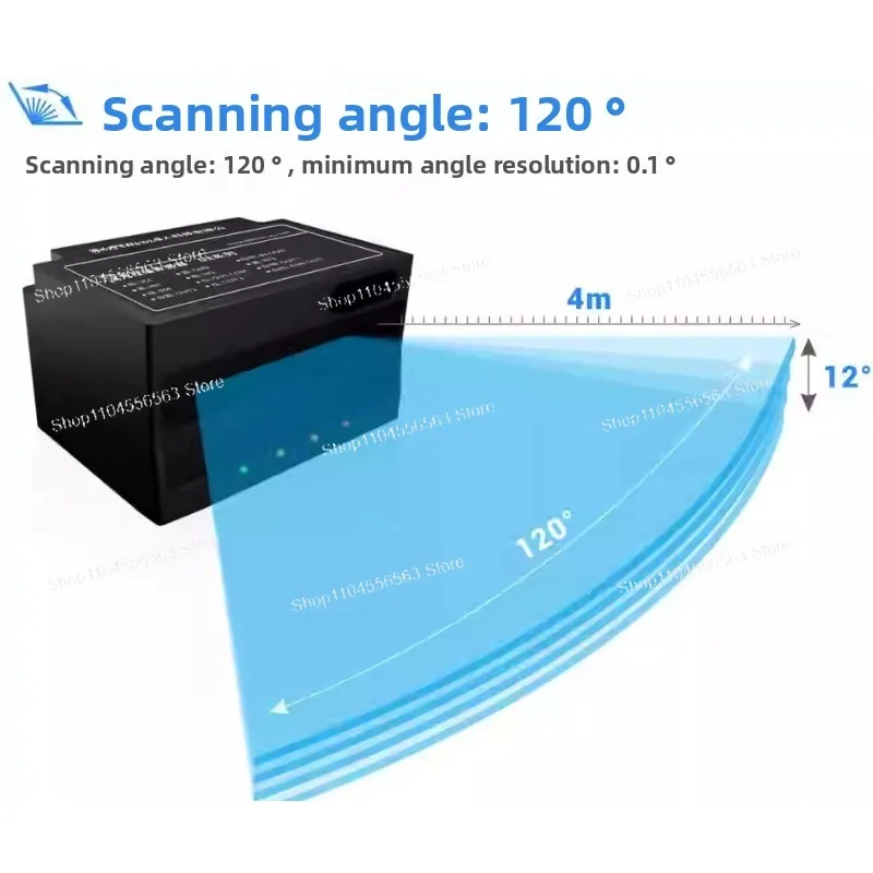 High Costeffective Lidar Mapping Sensor 120 Degree Scan Obstacle Avoidance Agv L-aser Sensor