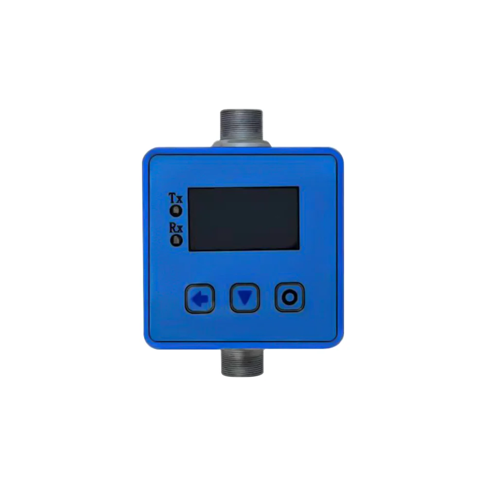Compact Clamp Type Ultrasonic Flow Meter Portable Handheld Flow Plastic Material