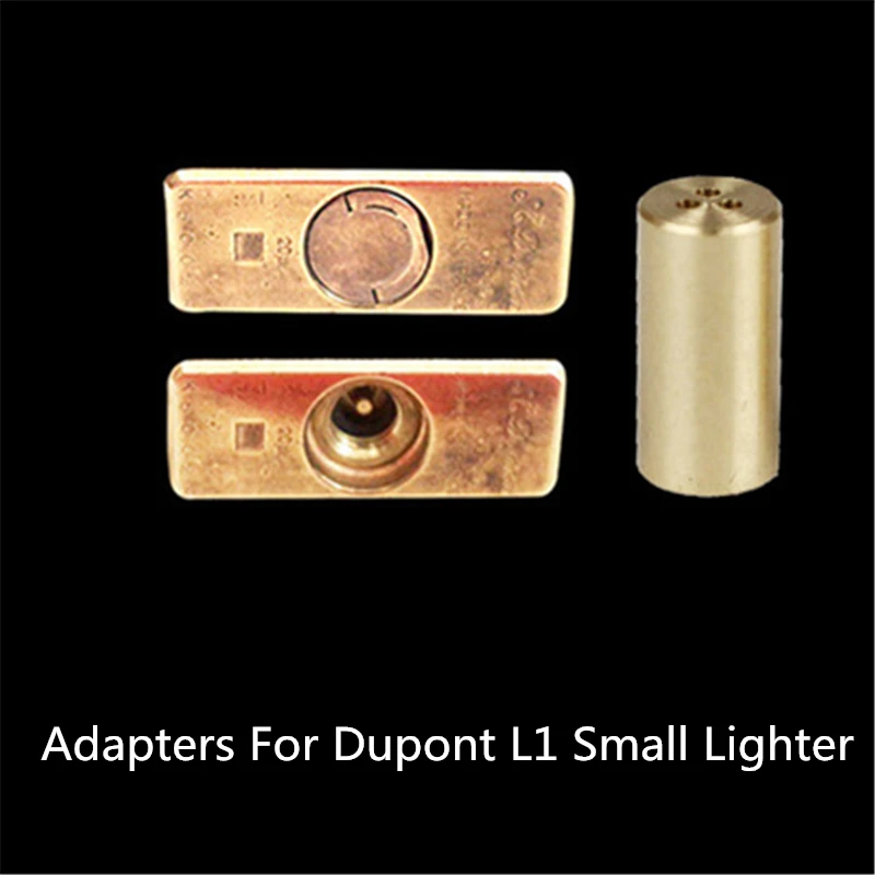Adaptador de boquilla de cobre y Gas butano de repuesto completo para encendedor Dupont L1/L2/LD, tapas amarillas/rojas/verdes/azules, cabezal