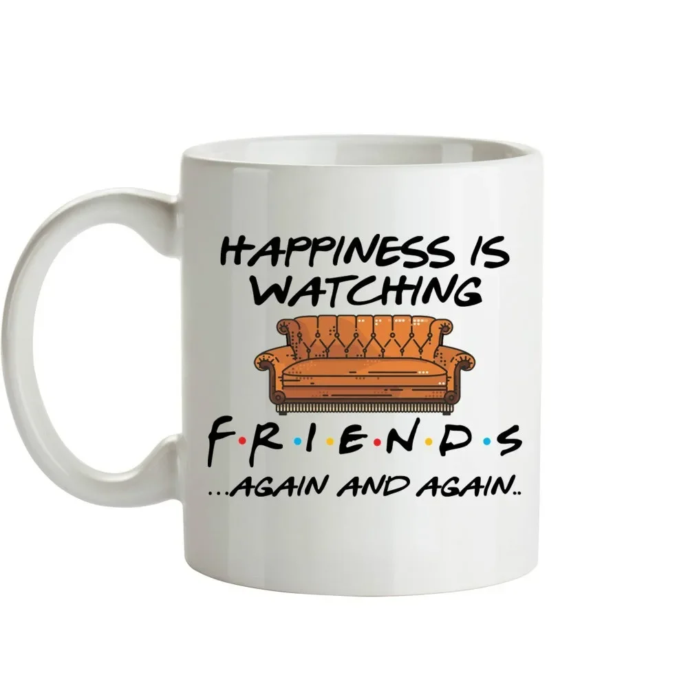 Friends Mugs Travel Beer Cup Porcelain Coffee Mug Tea Cup Ceramic Mugs Cups of Coffee Drinkware Christmas Yerba mate Water Weird