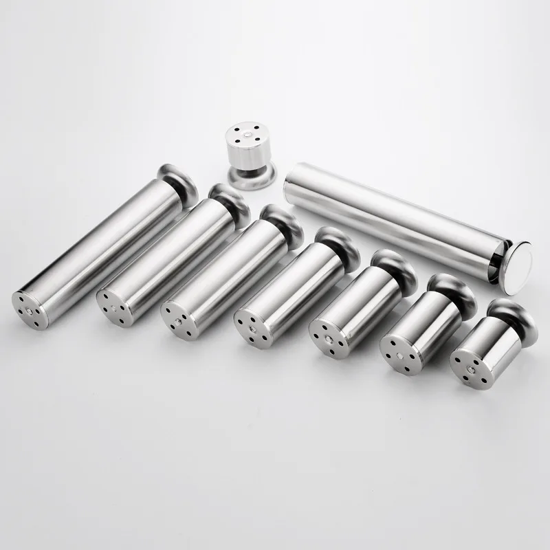 4Pcs/set Adjustable Stainless Steel Sofa Foot Cabinet Foot Bed Foot for Kitchen Home Furniture Legs Hardware for Home Decoration