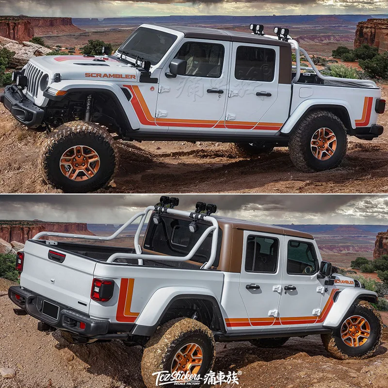 

Фотообои для Jeep Wrangler pickup Gladiator full body custom decoration, аксессуары для автомобиля