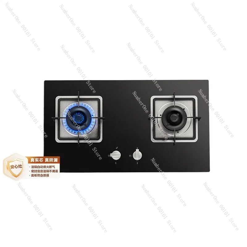 

Dual Burner Gas Stove for Home Use, Natural and Liquefied Gas Stove, Compact Gas Cooker for Kitchen Cooking