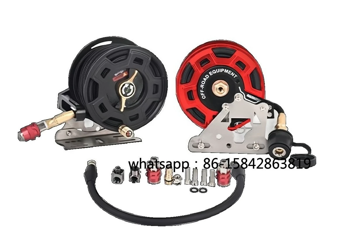 All-Terrain with Air Pump Hose Reel Pump Tube Storage Artifact for Off-road Pump Inflation Tube Storage 7M Pipe