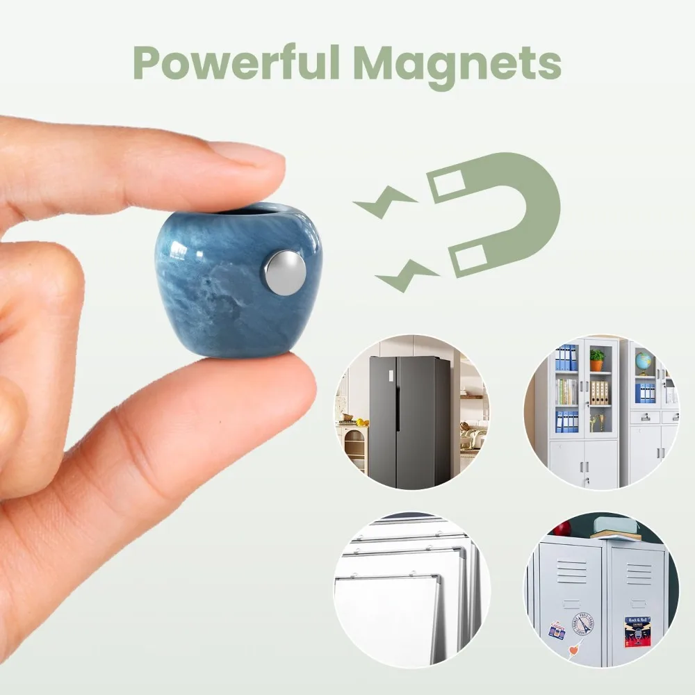 

Cute Mini Vase, 6 Pack Ceramic Fridge Magnets, Funny Small Plant Magnets, Tiny 3D Plant Vase