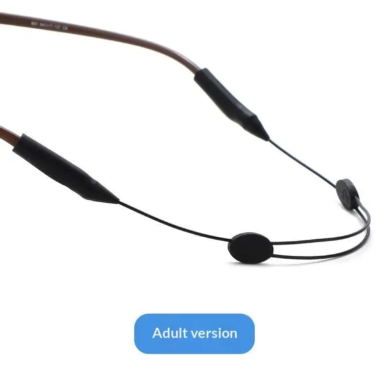 Brillenband mit Aufbewahrungsbox, verstellbarer Ohrbügel, rutschfestes Brillenband für Sport, Laufen und Radfahren. – Detail 3