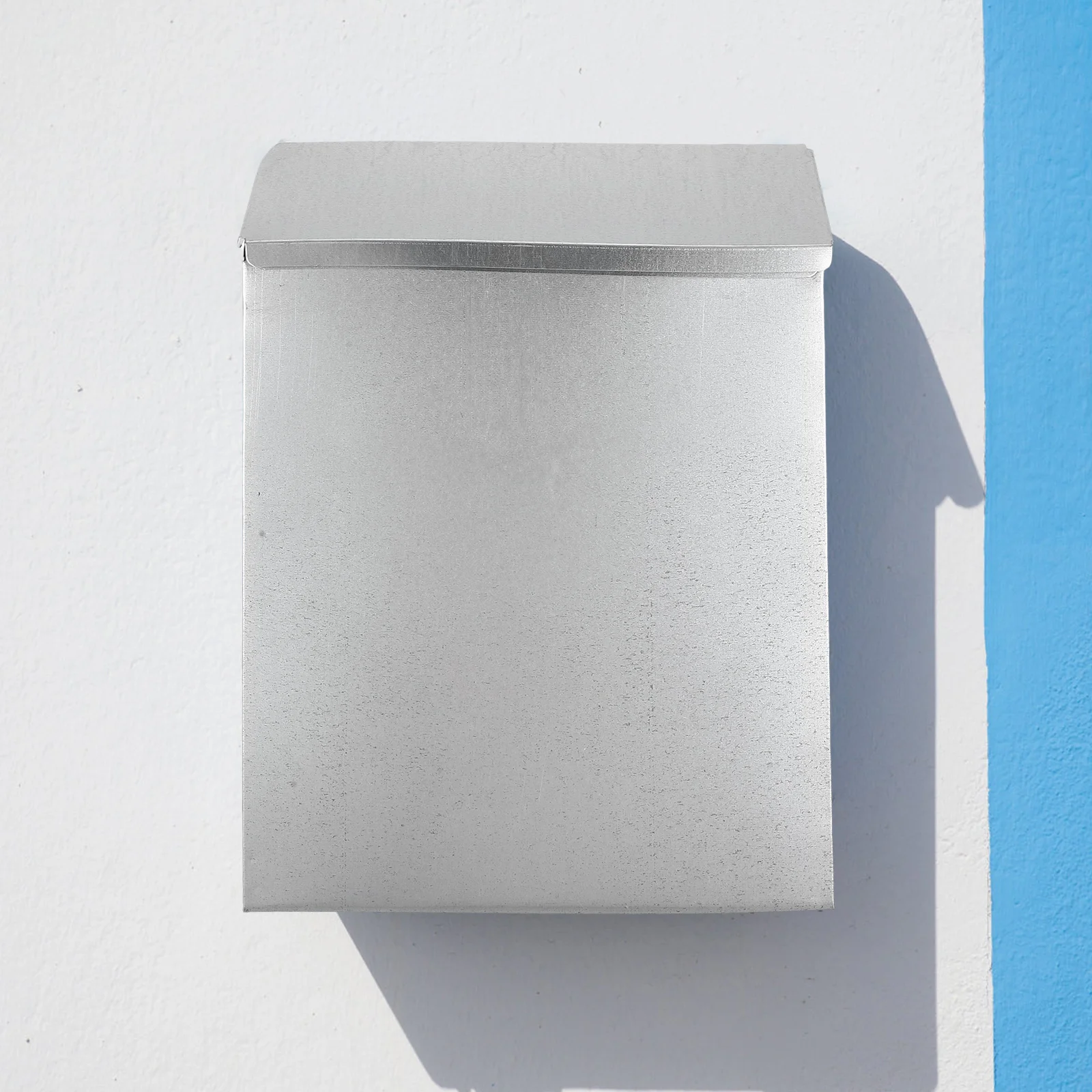 1 قطعة رسالة الحديد مع قفل جدار جبل صندوق البريد للخارجية حديقة شقة قبل حفر ثقوب صندوق اقتراحات جمع التبرع #4