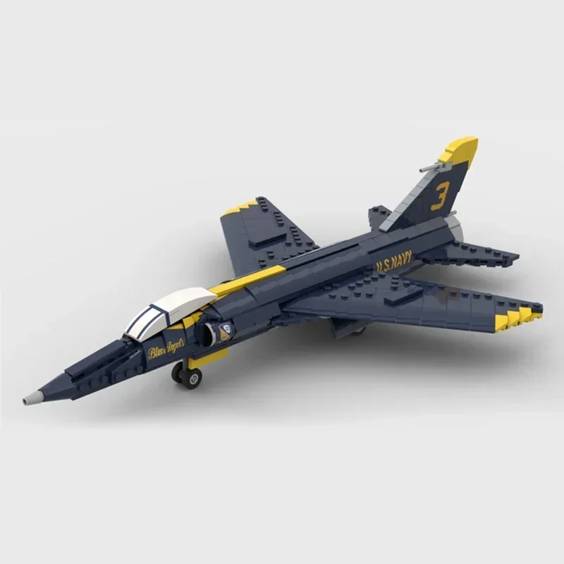 Moc ビルディングレンガ 1:35 スケール F-11 タイガー戦闘機モデル技術航空機モジュラーブロック建設おもちゃセット組立ギフト