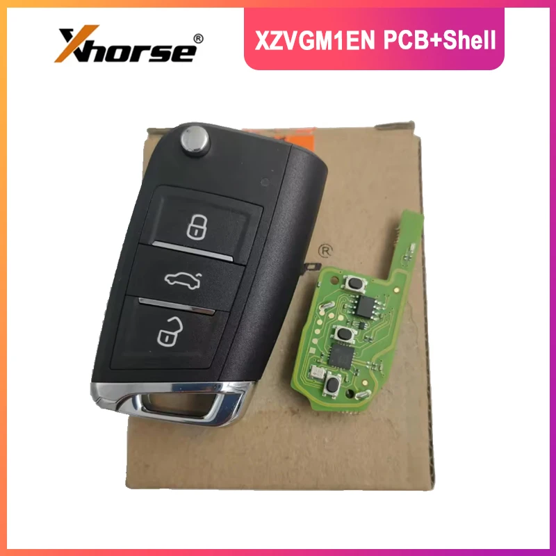 

MAGICKEY Xhorse Universal XZ Series 3 Buttons Smart Remote Car Key PCB XZVGM1EN for V-W MQB Models with XT27B Chip Inside