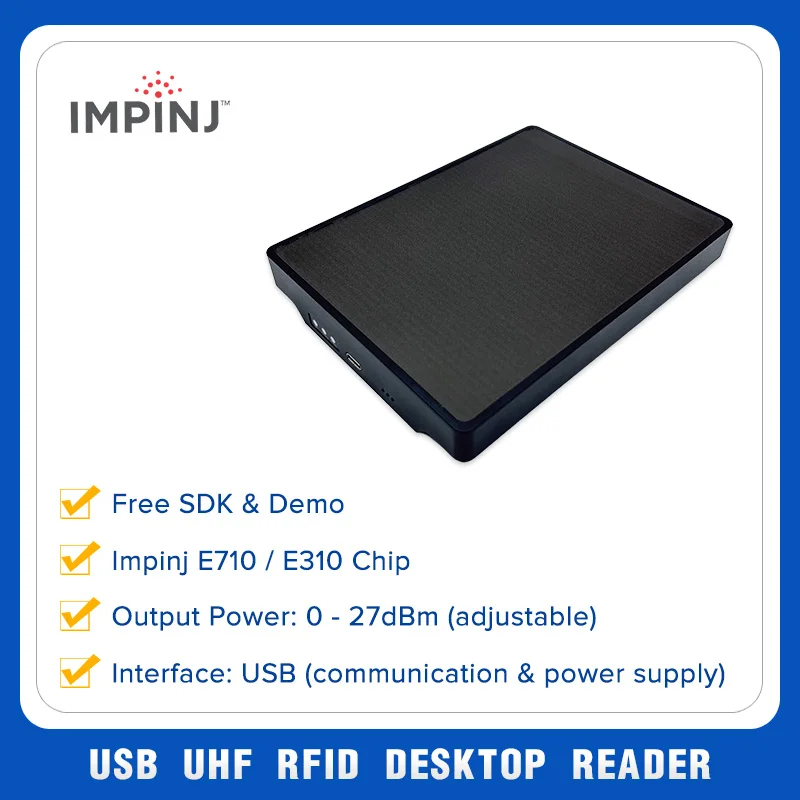 E310 High Quality ISO18000-6C RFID Desktop USB Rfid Reader UHF Desktop Workbench for inventory and workflow efficiency