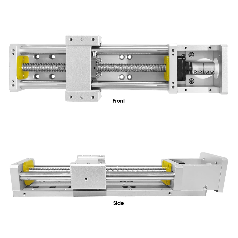 Stroke 500mm Electric Sliding Table Lead Screw 1605 Linear Guides Repositioning Resolution 0.03mm for CNC Machine