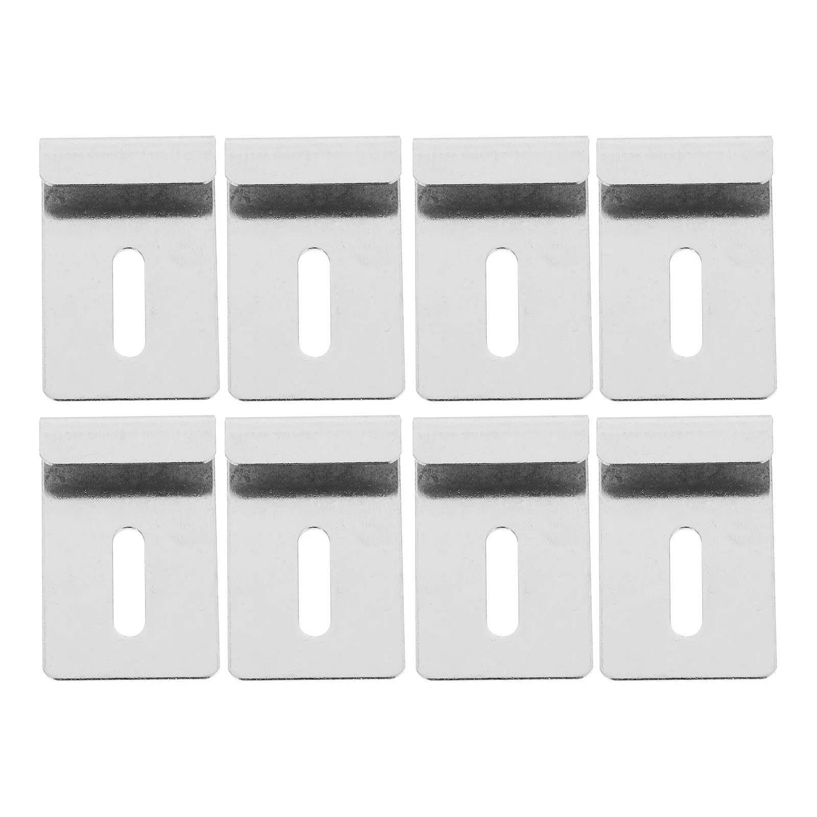 8 قطعة مقاطع زجاجية مرآة جدار بين قوسين مقاطع تركيب قوية لمرآة بدون إطار حامل رف الحمام الزجاج المشبك #3