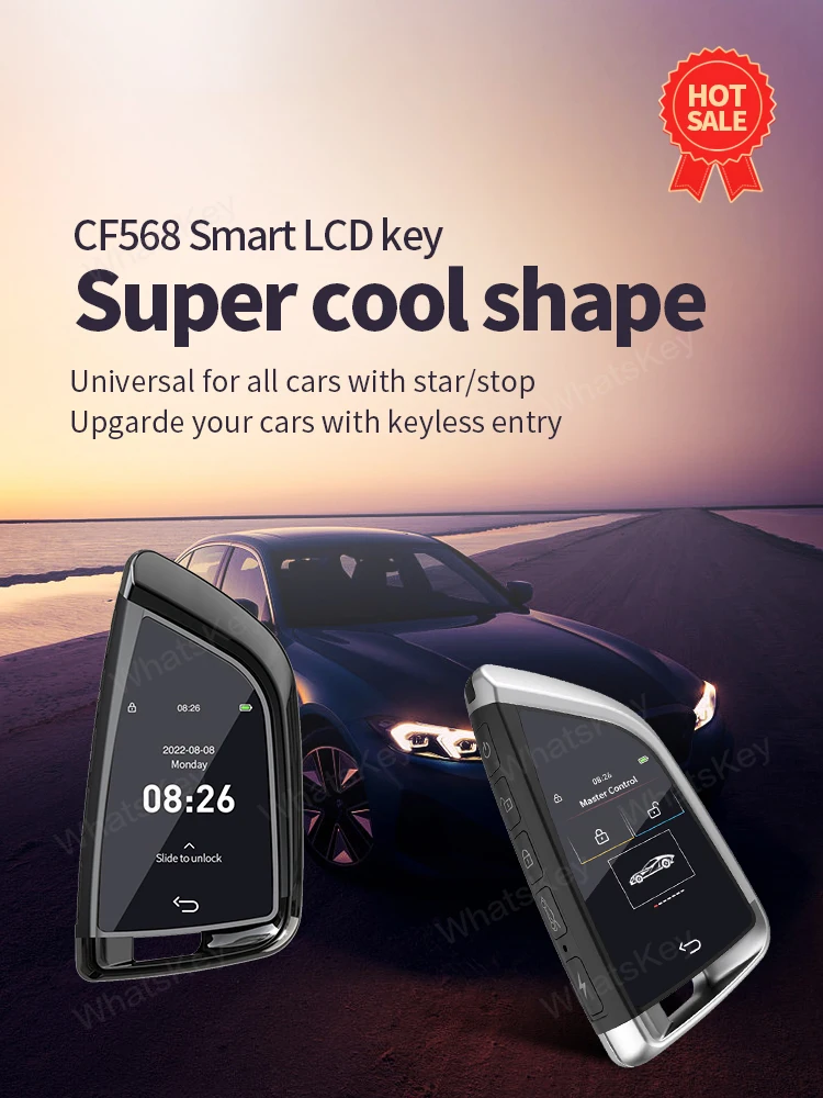 CF568C Universal Modified LCD Smart Car Key For BMW/Benz/Audi/KIA/Cadillac/Porsche/VW/Mazda/Toyota/Ford Comfortable Entry