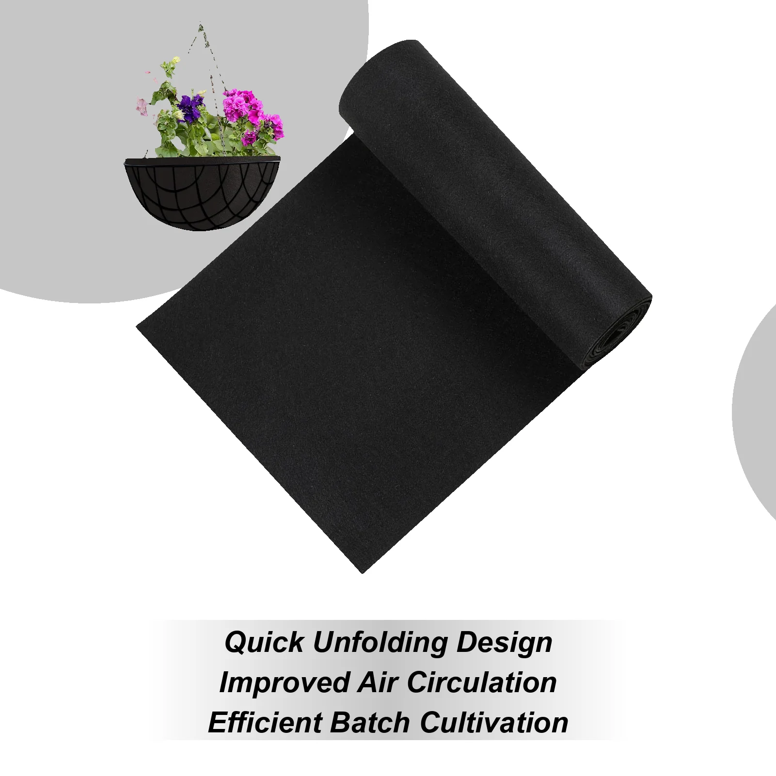 

Подкладка для коробки для цветов, вкладыши для оконных коробок, дышащие черные листы для горшков с растениями, замена листов для двора, открытого патио, балкона