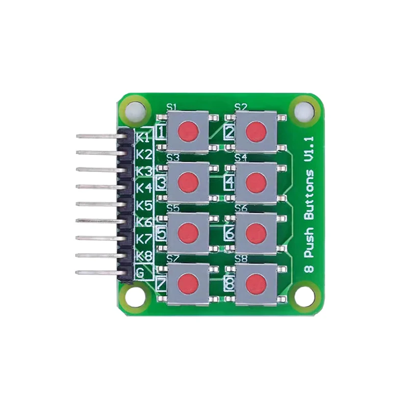 8 Button Push Matrix V1.00 Key Board for Arduino AVR PIC, 4x2 - 2x4 Keypad and 2*4 Module