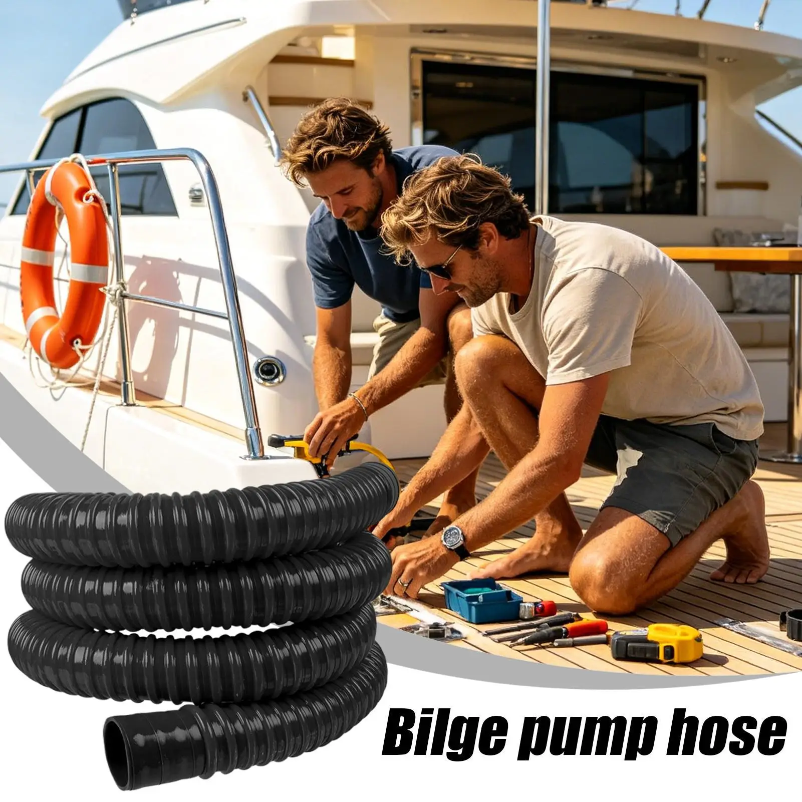 Bilge Pump Tubing 1-1/8 Replacement Boat Tubing Kit Heavy Duty Bilge Hose For Mechanics Technicians Kayak Canoe Pontoon Yacht