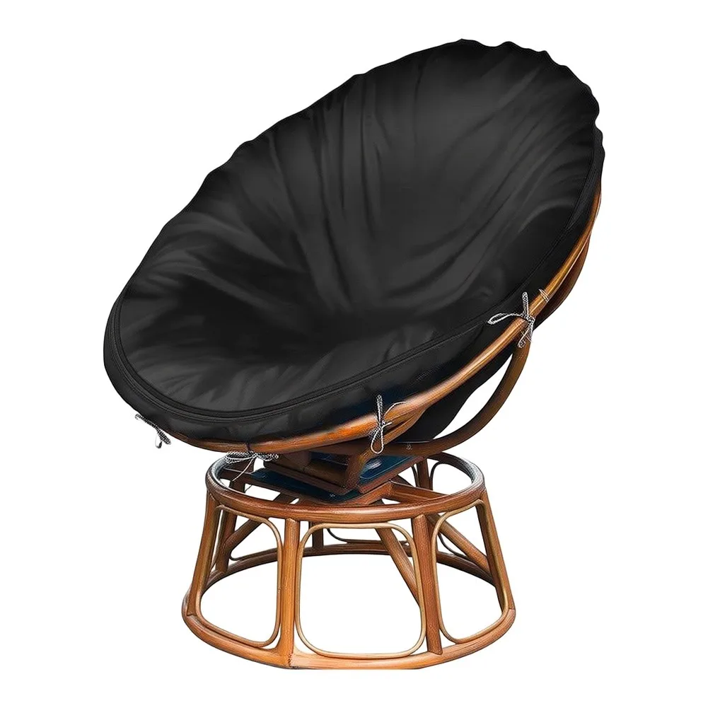 Papasan Chair Protective Cover 600D Fabric with Waterproof Coating and Easy for access Zipper for Outdoor Indoor Settings
