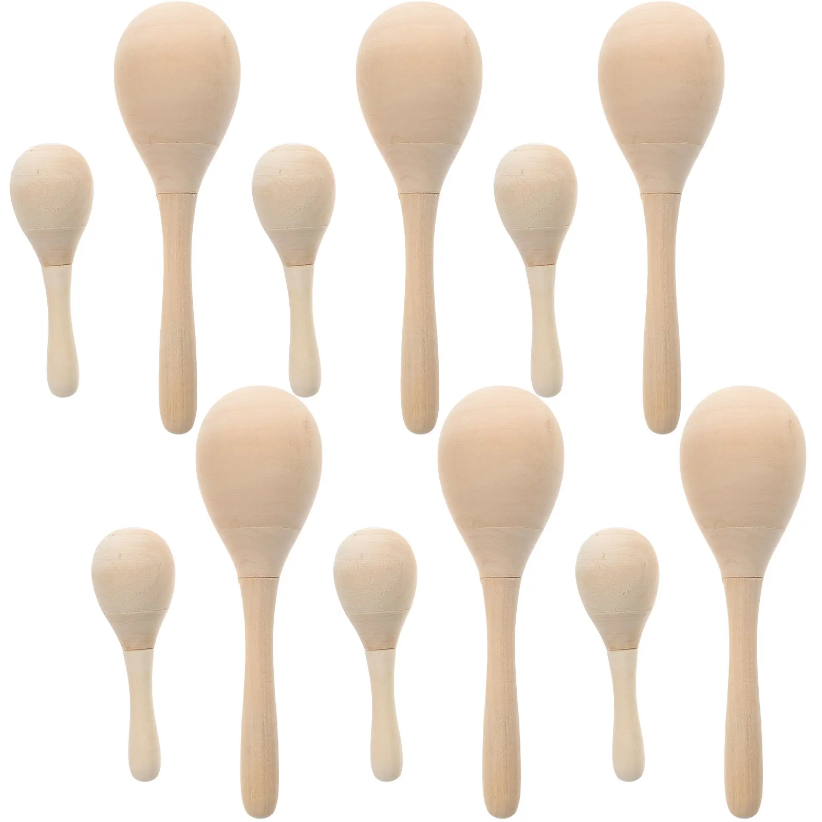 12 stks Zand Muziekinstrumenten Speelgoed Hamer Hout Ambachten Kinderen Muziekinstrumenten Maracas Speelgoed Educatief Leuke Activiteiten