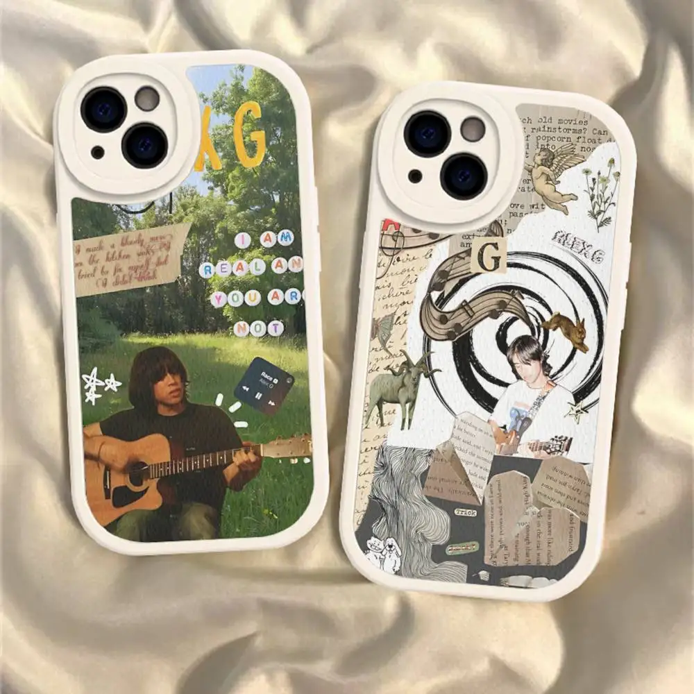 

Singer Popular A-Alex G Phone Case For IPhone 11 12 13 14 15 16 Pro Max Plus Leather Cover