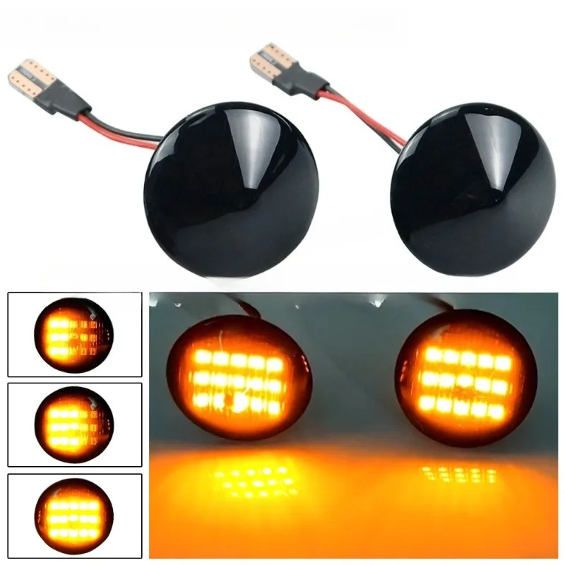 2X автомобильный светодиодный динамический боковой габаритный указатель поворота для Punto 1999-2012 гг. для Doblo