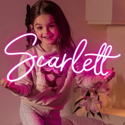 Custom Neon Sign Personalised LED Neon Lightin Name Neon for Kids, USB Powered, Wall Bedroom Decor, Birthday Wedding Party Gift