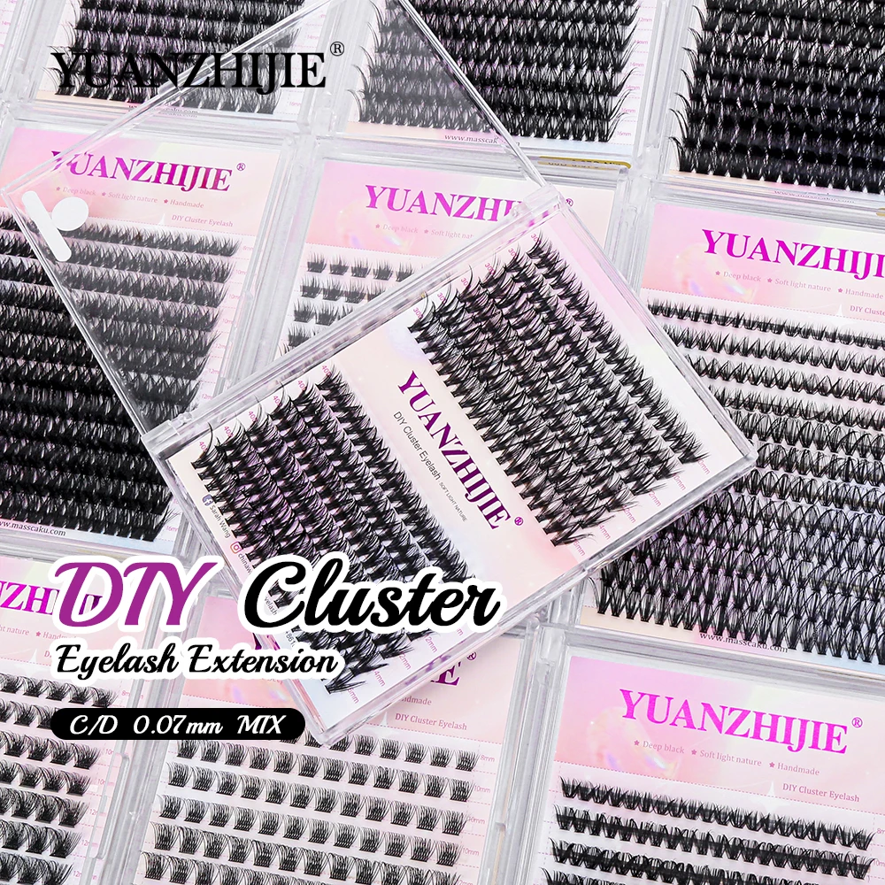 

Factory Wholesale 144 Cluster DIY Individual False Eyealsh Extension 50/30D Fluffy Lash Bundles Premade Volume Fans Eyelashes