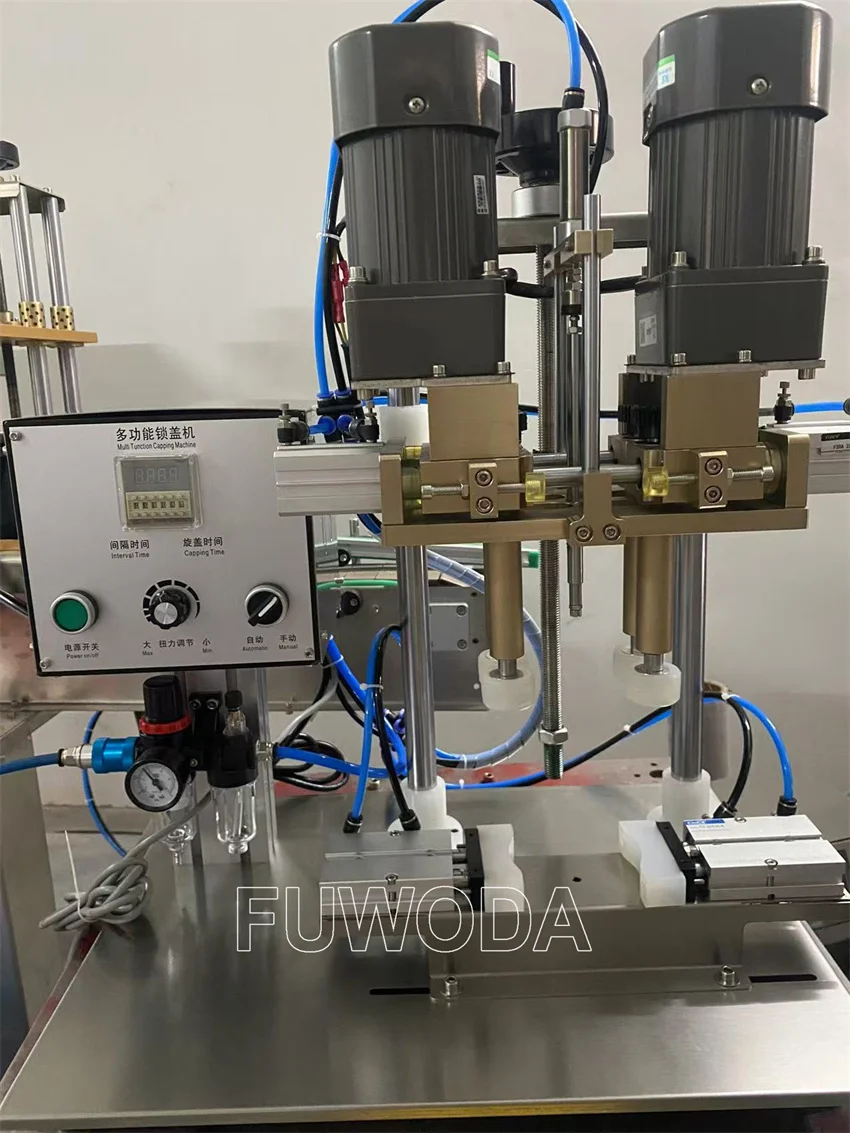 Table Top Automatic Bottle Cap Capping Machine Auto Screw Capper Bottle Lid Sealing Locking Capping Equipment