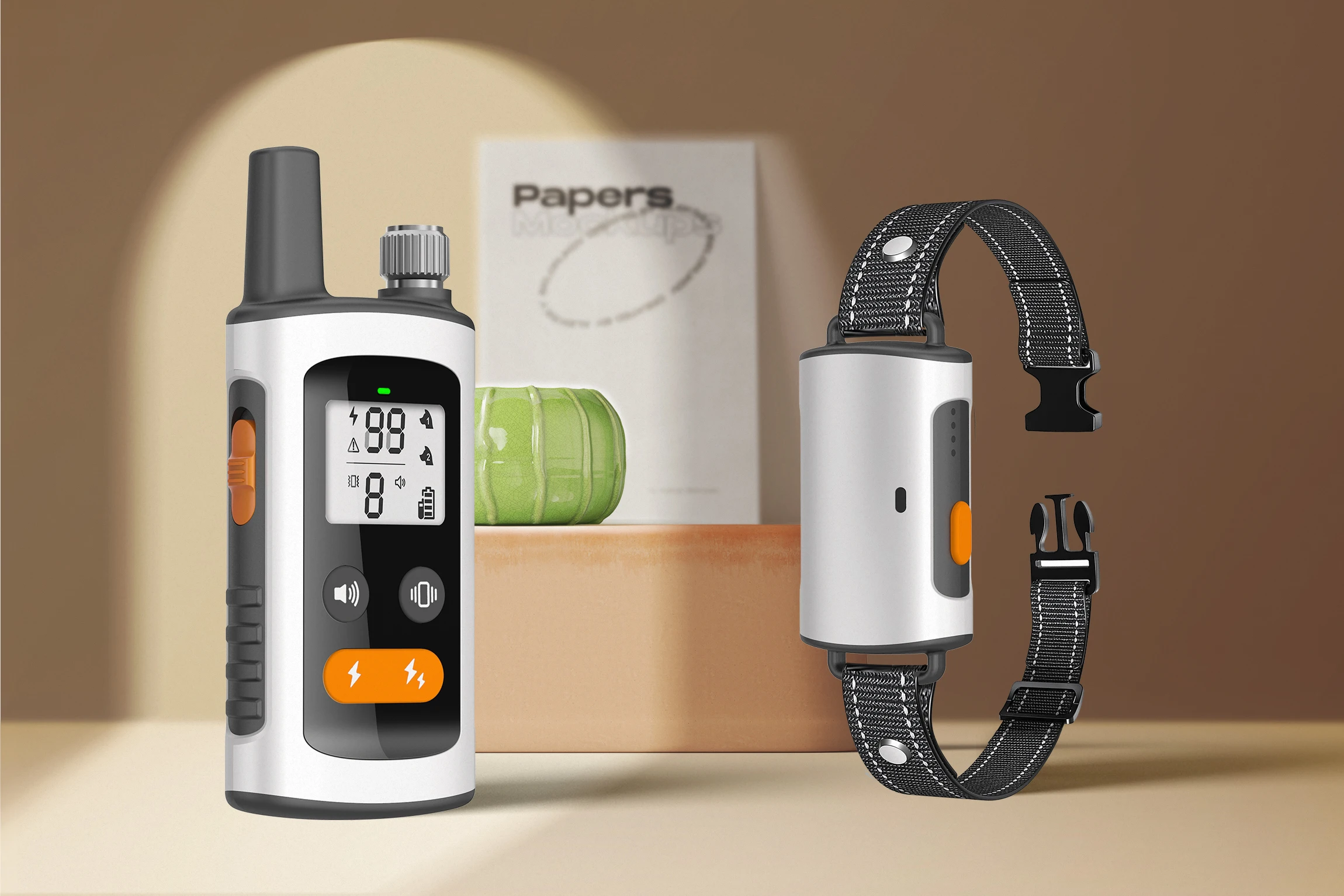 Rechargeable 99-Level Waterproof Smart Dog Collar Custom SAP Weight High-Durability Anti-Bark Electronic Trainer For Dogs