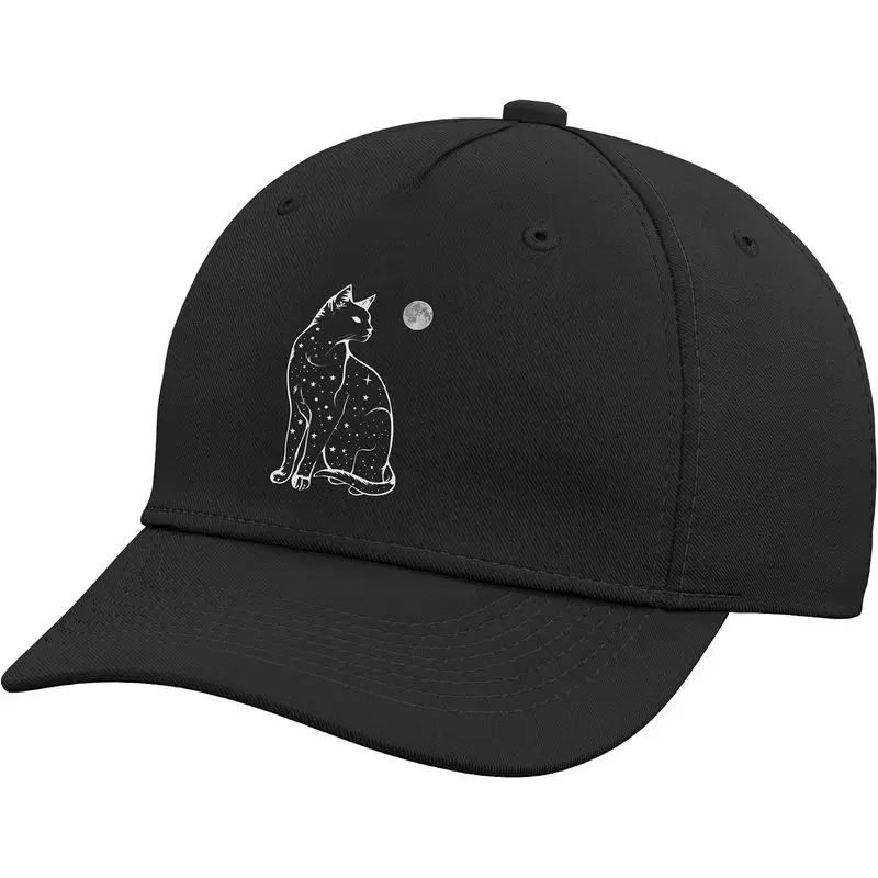 Graphic Cat Retro Cat Motifs Cat Cute Cat Owner Cat Dad Tees Adjustable Baseball Hat