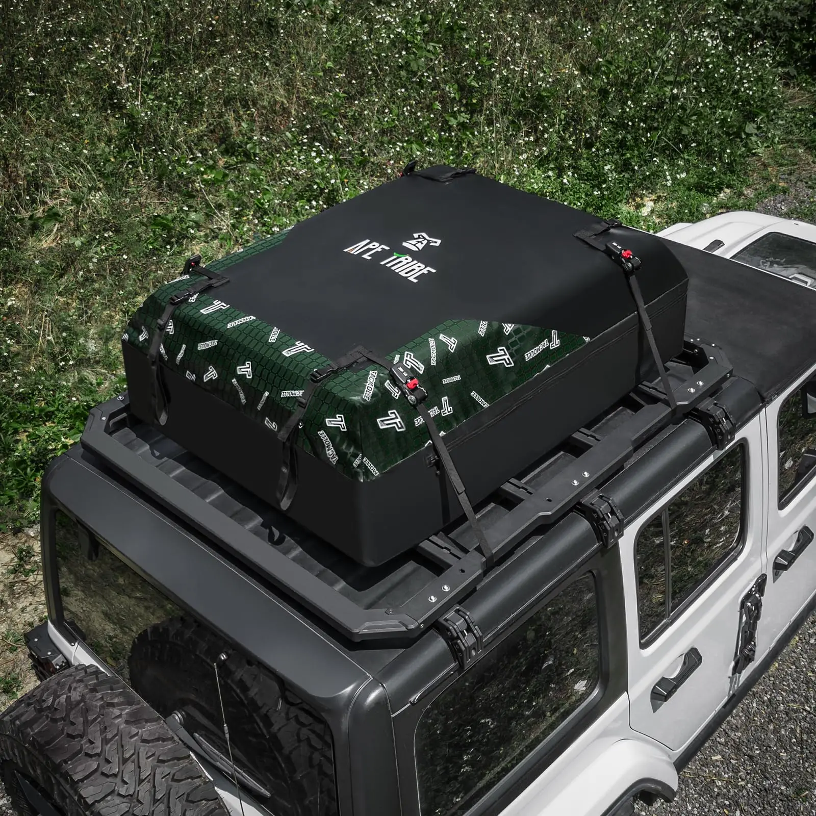 

Car Rooftop Cargo Carrier Bag 21 Cubic Feet Roof Luggage Storage Bag Anti-Slip Waterproof Heavy Duty Roof Bag For All Vehicles