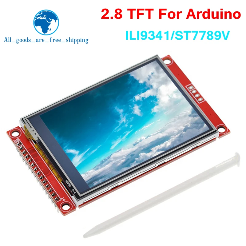 แผง LCD TFT แบบสัมผัส diytzt 240x320 2.8 "SPI โมดูลพอร์ตอนุกรมพร้อม ILI9341 PBC/ST7789V 2.8นิ้ว SPI จอแสดงผลแบบอนุกรมพร้อมระบบสัมผัส