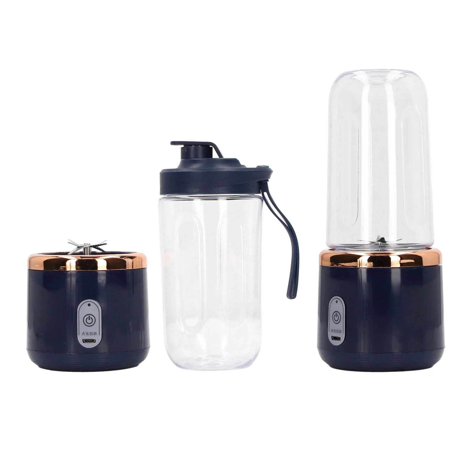 

Portable Blender 400ml 6 Blades 22000rpm 1500mAh Food Grade PCTG USB Charging Travel Blender for Fruit Vege Coffee
