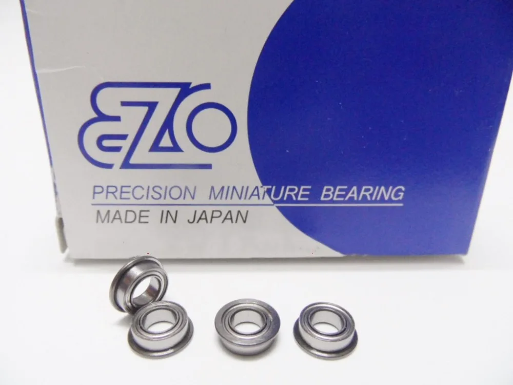 original Japan EZO high speed flange bearing MF74ZZ 4*7*2.5mm LF-740ZZ precision miniature ball bearings MF74 LF-740 4x7x2.5 mm