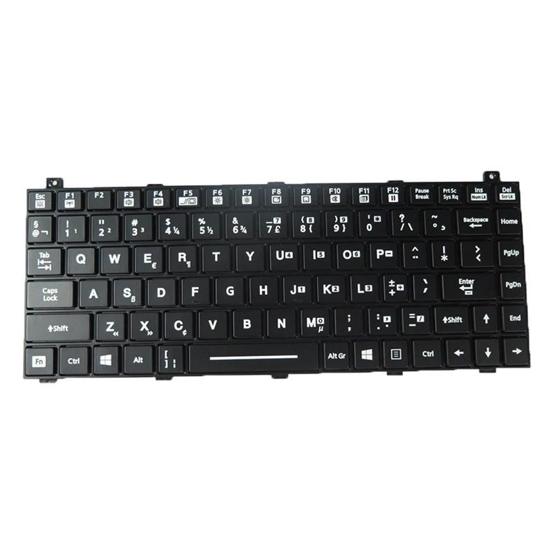 Laptop With Backlit V110 Keyboard For Getac NK5100-01138E-00/A 531129000049 Netherlands NL With Black Frame New