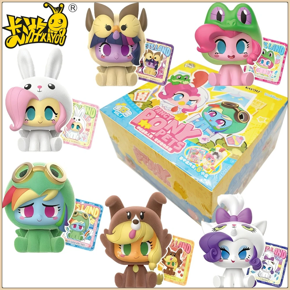 

Genuine KAYOU My Little Pony Click Mini Figures Series Blind Box Lovely Desk Decorations Model Toys Boys Girls Gifts Hot Sales