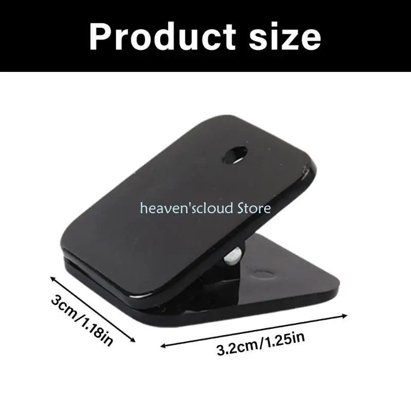 Y88B 10PCS Square 종이 클립 아크릴 종이 클램프 파일 주최자 홈 오피스