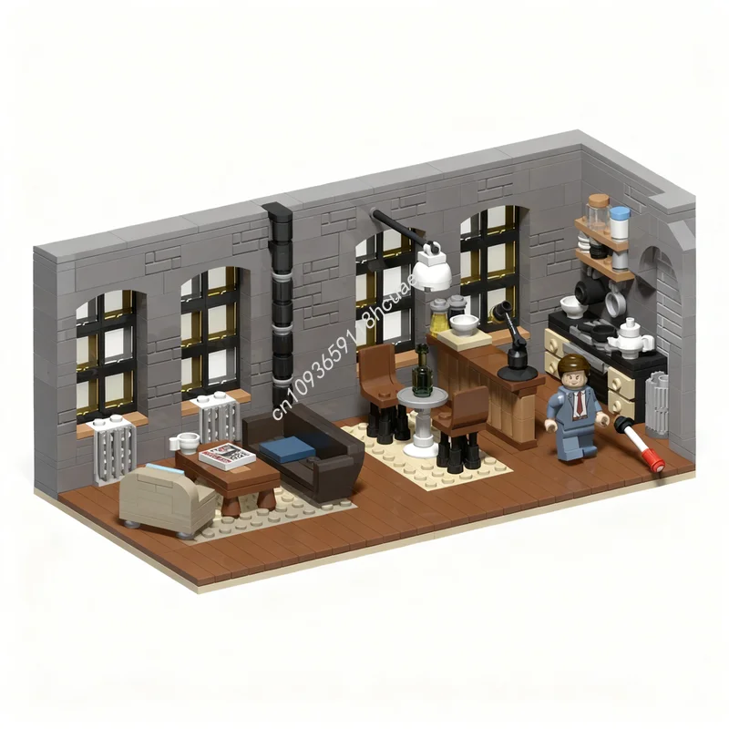 

575pcs MOC Daredevil Matt Murdock S Apartment Super Heroes Marvelled Toy Model Building Christmas Gifts Blocks Architecture Idea